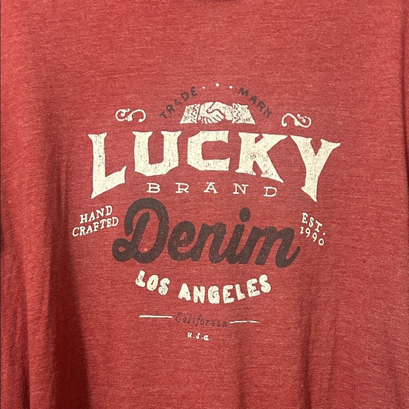 Lucky Brand Red Graphic Tee - Picture 5 of 8